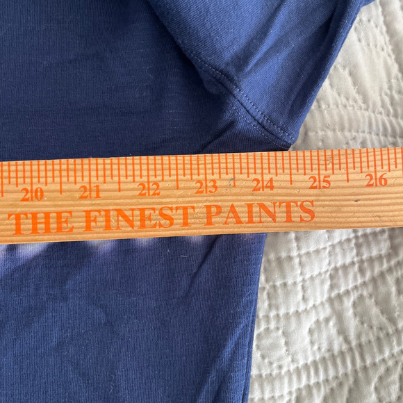 Athleta Sundown Long Sleeve Sweatshirt II Tye Die Eclipse Blue Medium Oversized - Picture 10 of 10